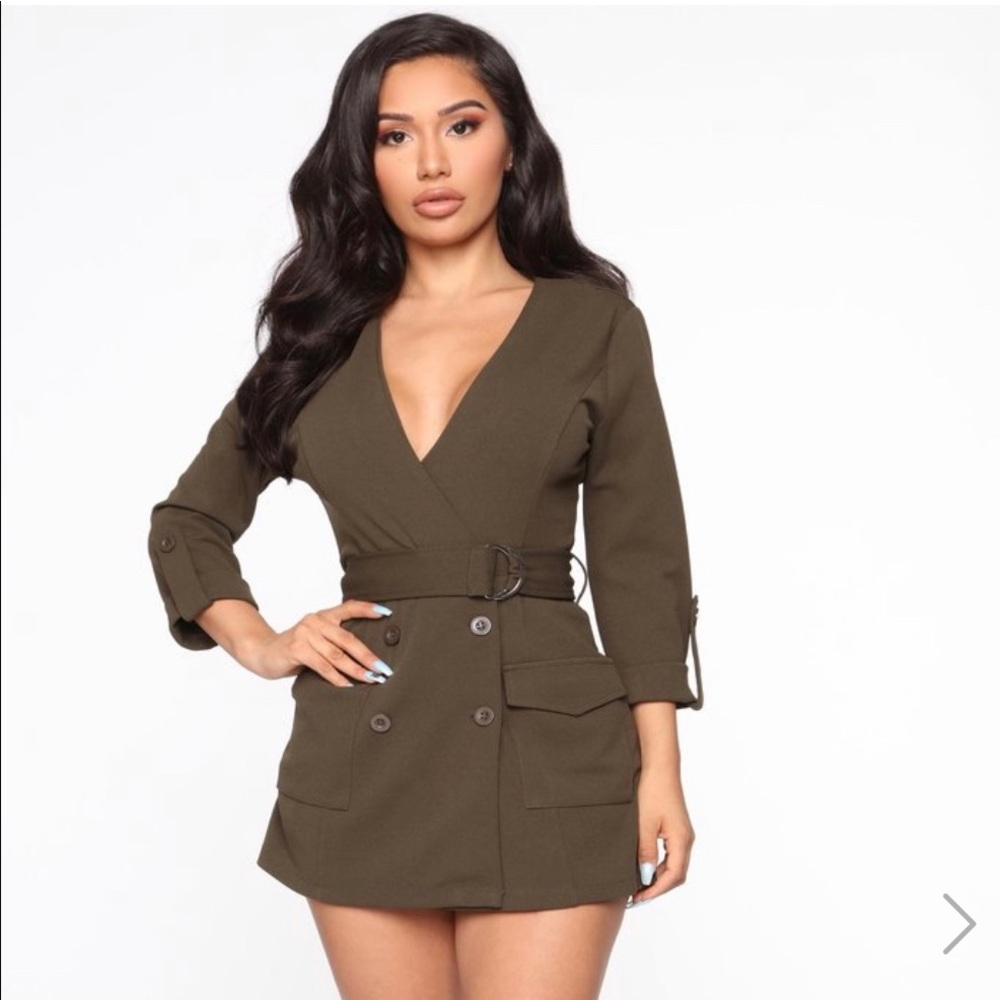 Wrap Party Blazer Romper